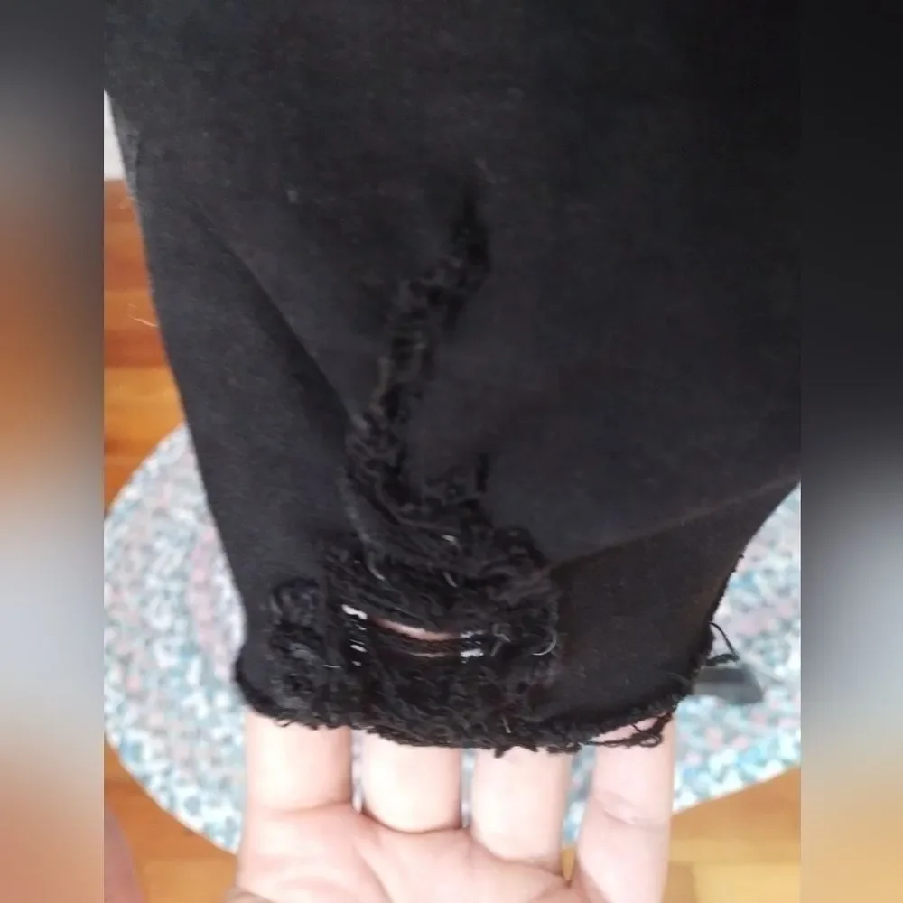 💕 3 for 12 💕Distressed Medium Black Skirt